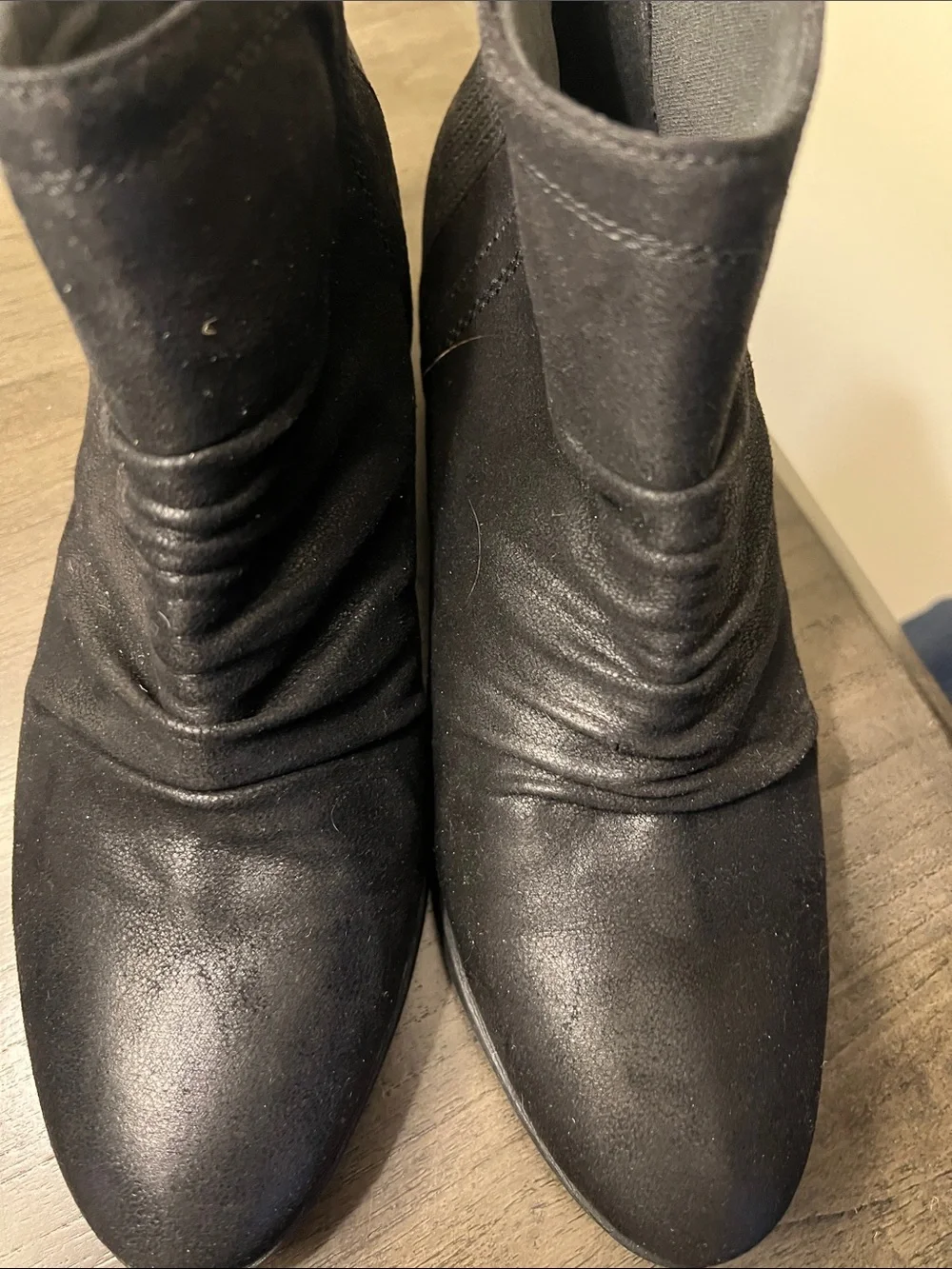 Bare traps Women's Black Ankle Boots - Sleek Stretch Shaft